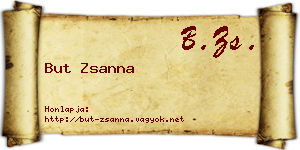 But Zsanna névjegykártya